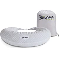 Los mejores  - Dilamababy Almohada Embarazada para Dormir Cojin Lactancia en Copos de Memory y Waterfoam Almohada Embarazo…